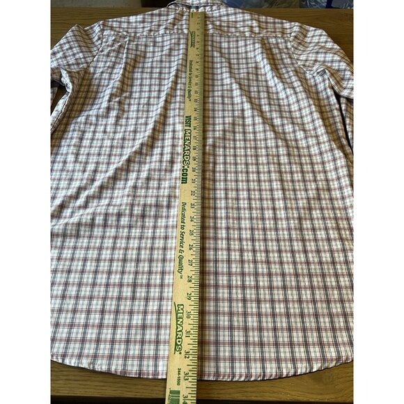 Wrangler Authentics Shirt Mens Size Large Plaid Pocket Long Sleeve Button Down - Picture 8 of 14